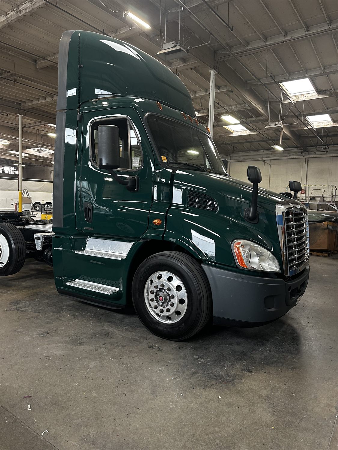 Semi tractor completed refinish