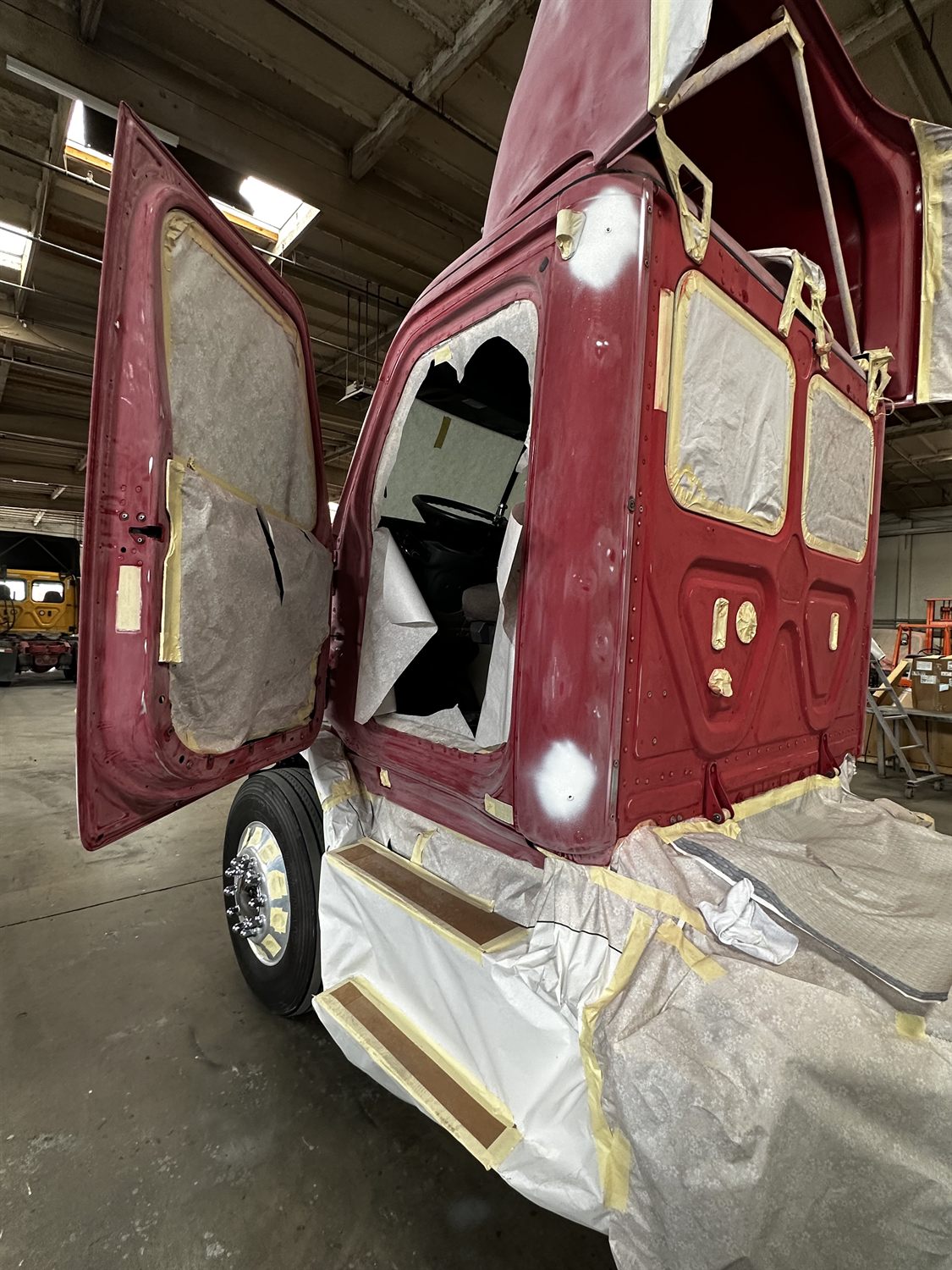 Truck cab body repair