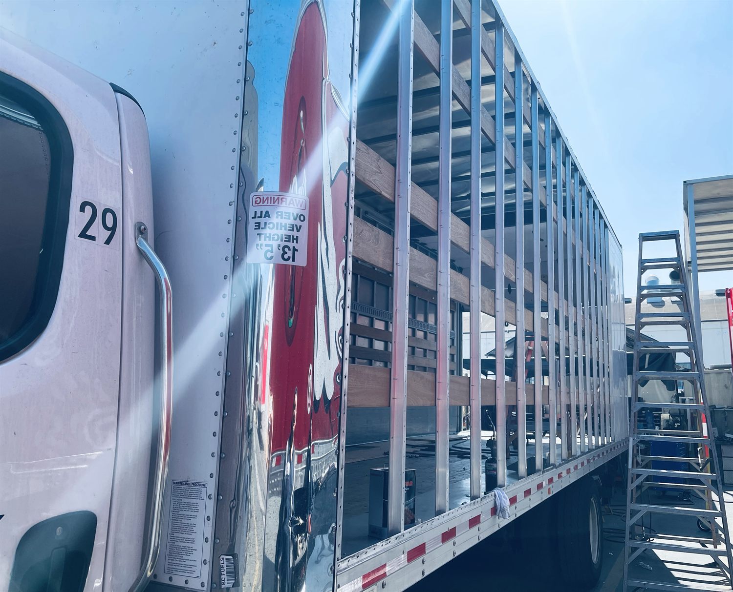 New trailer panels installed